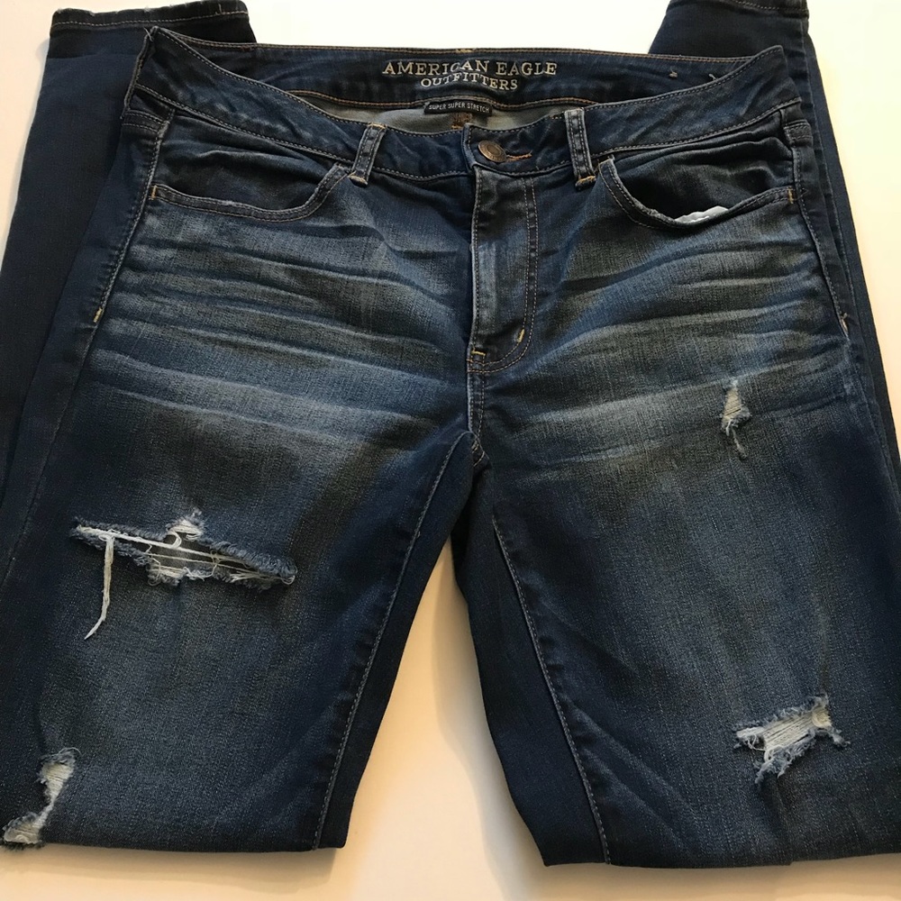AMERICAN EAGLE SUPER STRETCH JEGGINGS SIZE 12 LONG